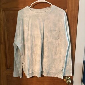 Time and Tru Light Blue Tie-Dye Sweatshirt